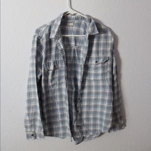 Super cute pink and blue Hollister flannel